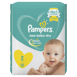Pampers Baby Dry S2 3-8kg MINI 10UN