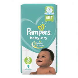 Pampers Baby Dry S3 6-10kg midi 9UN