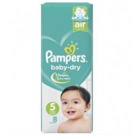 Pampers Baby Dry S5 11-25kg Junior 8Un